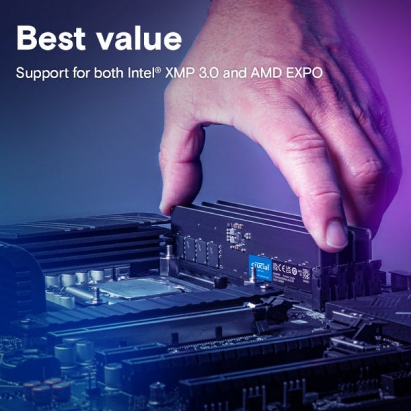 Crucial Pamięć DDR5 64GB(2*32GB)/5600 CL46 (16Gbit)