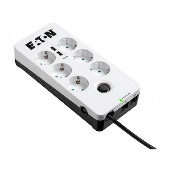 Eaton Listwa zasilająca Protection Box 6 Tel@ USB DIN