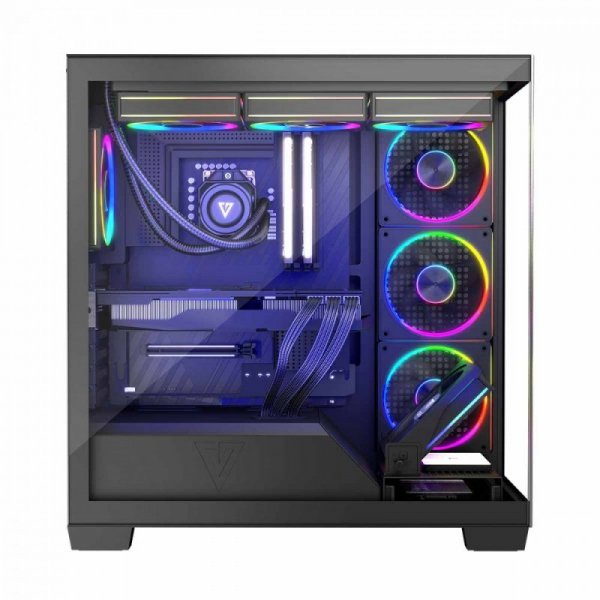MODECOM Obudowa PC STELLAR 5F ARGB 10 Czarna