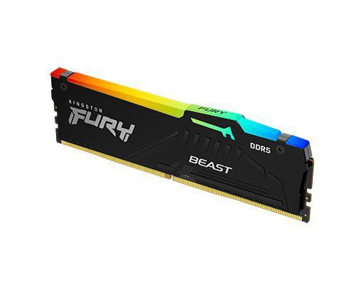 Kingston Pamięć DDR5 Fury Beast RGB 64GB(1*64GB)/5600 CL36 czarna