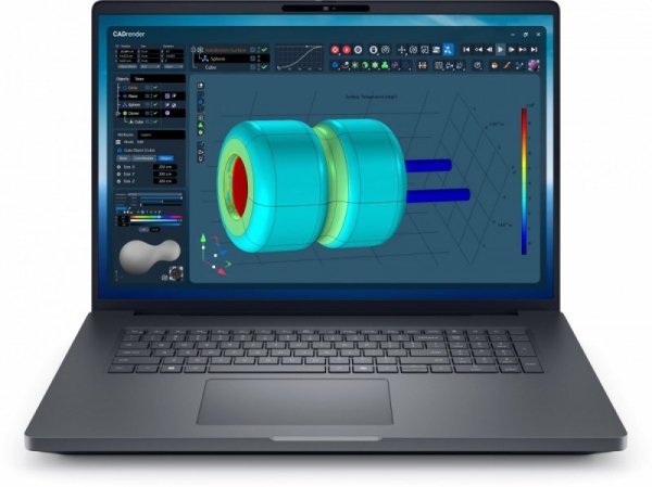 Dell Stacja robocza Dell Pro Max 18 Plus MB18250 W11P U7-265HX|32GB|1TB|Nvidia RTX PRO 3000|FgrPr & SmtCd|Cam|WLAN + BT|18.0 QHD