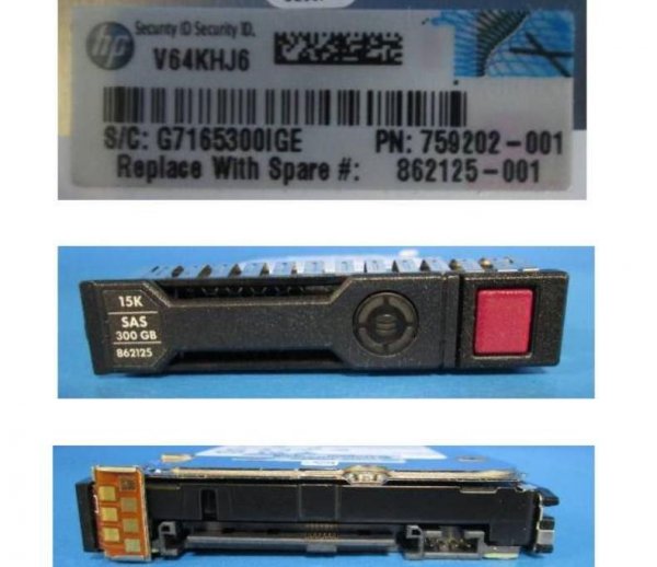 Hewlett Packard Enterprise 300GB 12G 15K SFF SAS ENT **Refurbished** SC HD