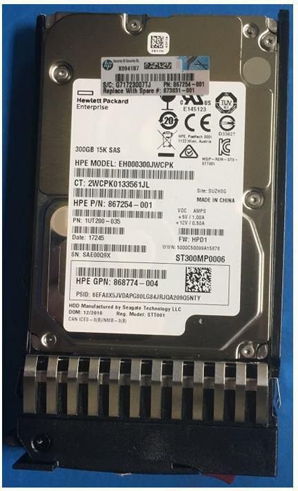 Hewlett Packard Enterprise HDD 300GB 12G 15K SFF SAS