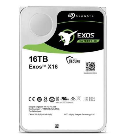 Seagate EXOS X16 16TB SATA4 7200RPM **REFURBISHED** HELIUM  512E/4KN