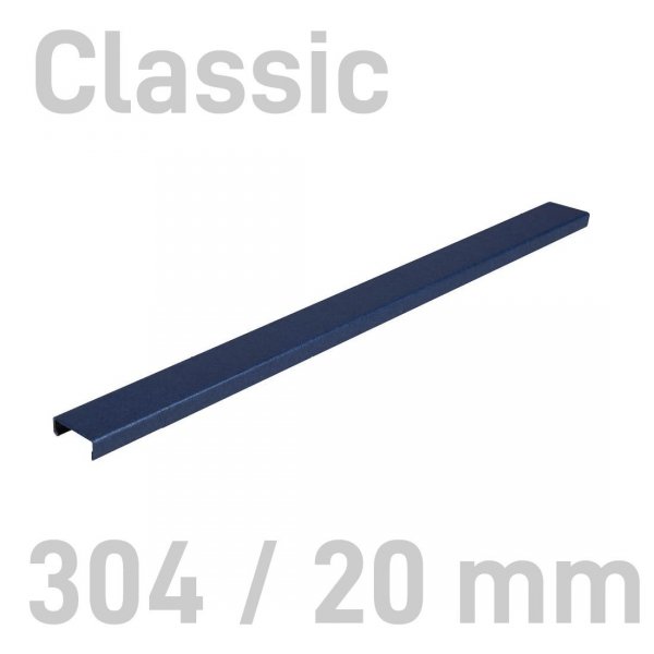 Grzbiety kanałowe MetalBind- O.CHANNEL Classic Niebieski - 304/20 mm- 10 sztuk