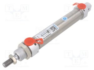 Siłownik okrągły; Śr.tłoka: 10mm; Skok tłoka: 100mm; 1÷10bar