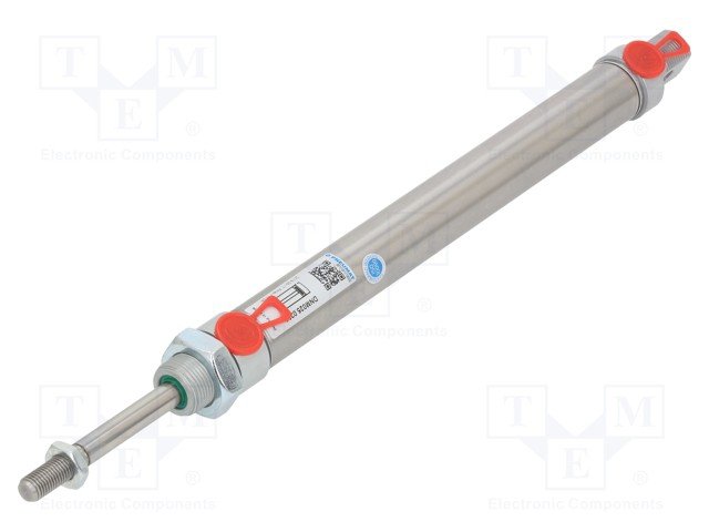 Siłownik okrągły; Śr.tłoka: 25mm; Skok tłoka: 100mm; 1÷10bar