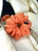 Scrunchie Gumka do włosów PAPAYA medium