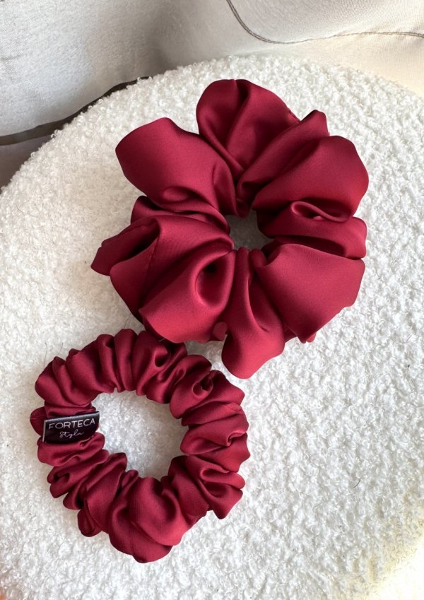 Zestaw scrunchies gumki do włosów CLARET 