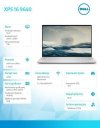 Dell Laptop XPS 16 9640^Ultra 7 155H^32GB^1TB SSD^16.3 UHD+ Touch^GeForce RTX 4060^WLAN + BT^Backlit Kb^6 Cell^W11Pro