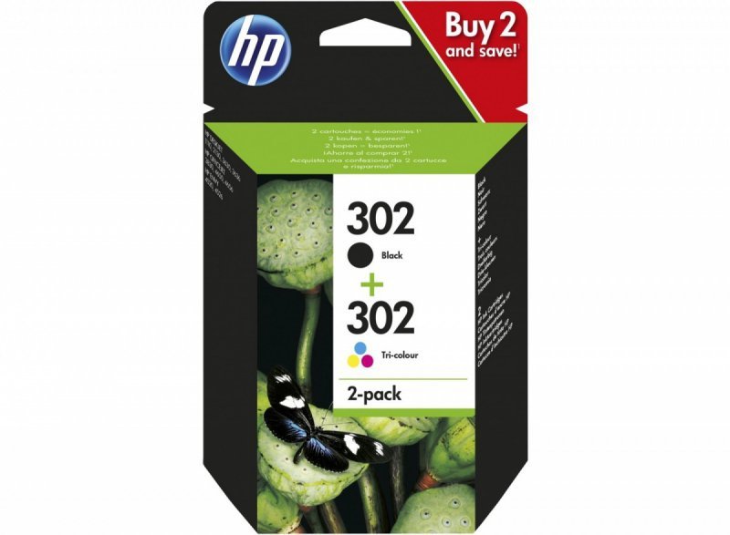 HP Inc. Combo Pack Ink 302BK+CL X4D37AE
