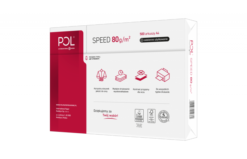 Papier biurowy POLspeed A3 80g