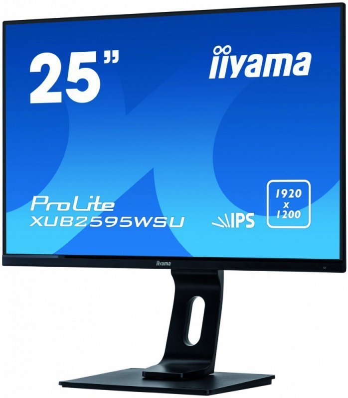 IIYAMA Monitor 25 XUB2595WSU-B1 IPS.PIVOT.16:10.USB.DP.