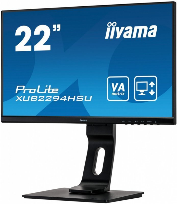 IIYAMA Monitor 21,5 XUB2294HSU- VA,FLHD,HDMI,DP,VGA,USB