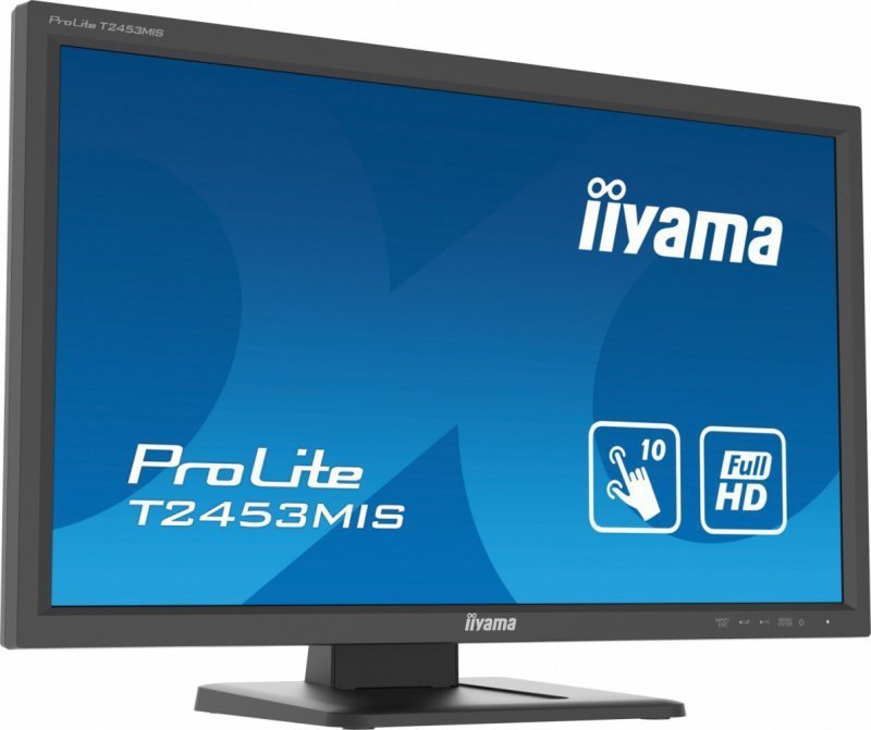 IIYAMA Monitor 24 cale T2453MIS-B1 VA,10p.dotyku,podczerwień,7H,HDMI,DP,VGA