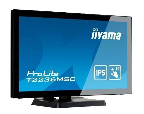 IIYAMA Monitor dotykowy 22 cale T2236MSC-B3 POJ.10pkt.HDMI,DP,VGA,USB3.0,2x2W
