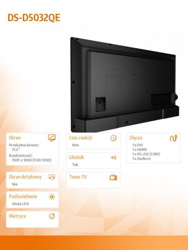 Hikvision Monitor 31.5  DS-D5032QE
