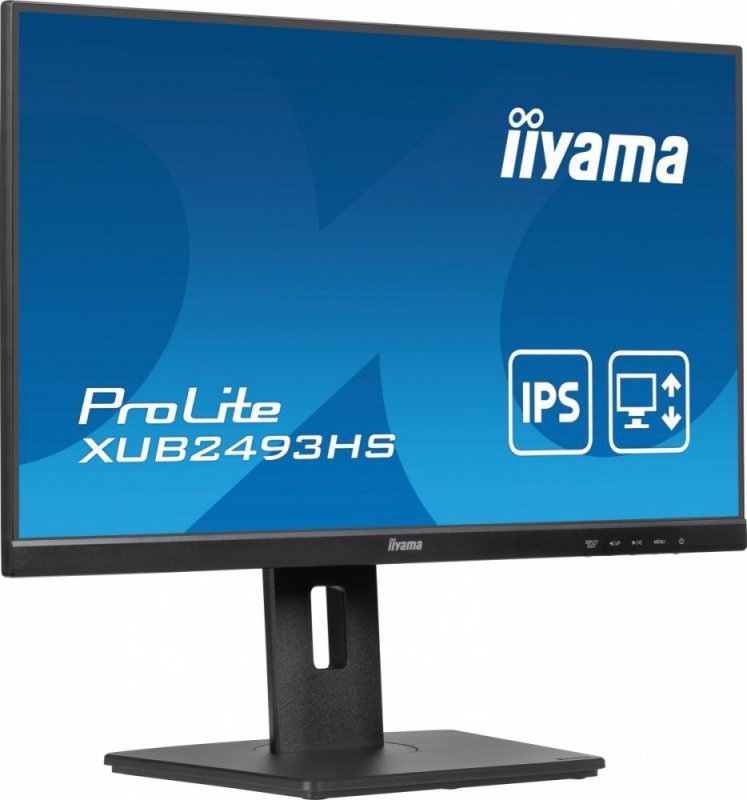 IIYAMA Monitor ProLite 23.8 cala XUB2493HS-B6 A, IPS, HDMI, DP, 2x2W, HAS, 300cd^m2, obrót stopy 120 stopni