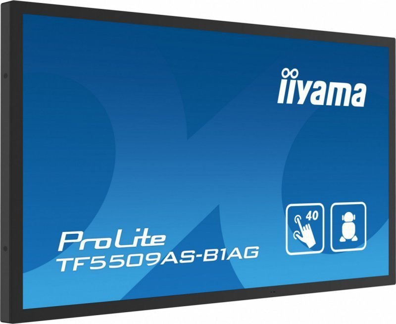 IIYAMA Monitor 55 cali TF5539AS-B1AG,IPS,4K,HDMIx2,DP,RJ45,3xUSB,2x10W,      ANDROID,24^7,IP65