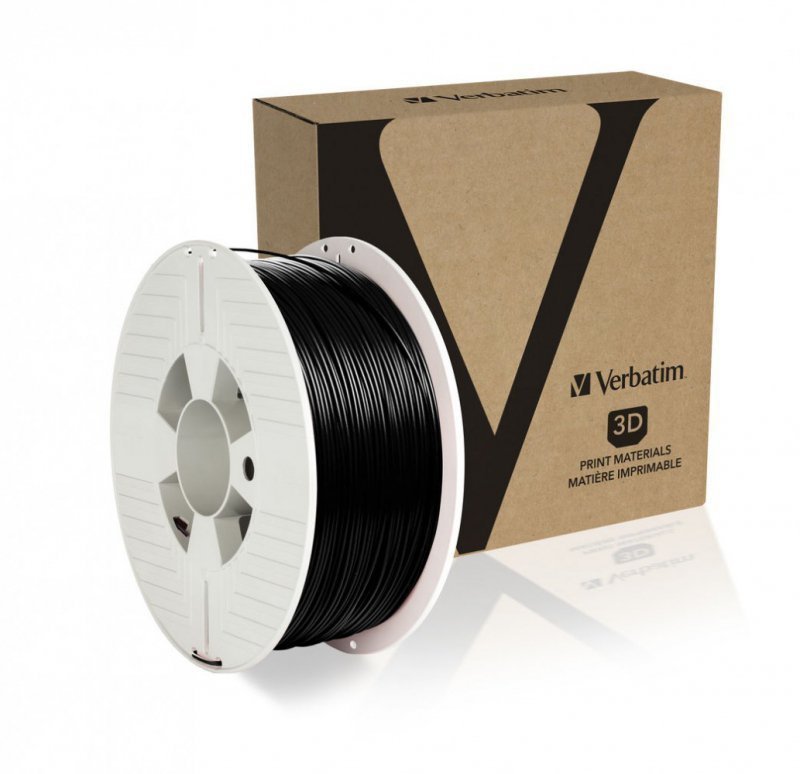 Verbatim Filament 3D ABS Black 1,75mm ^ 1kg^ Czarny^ 55026