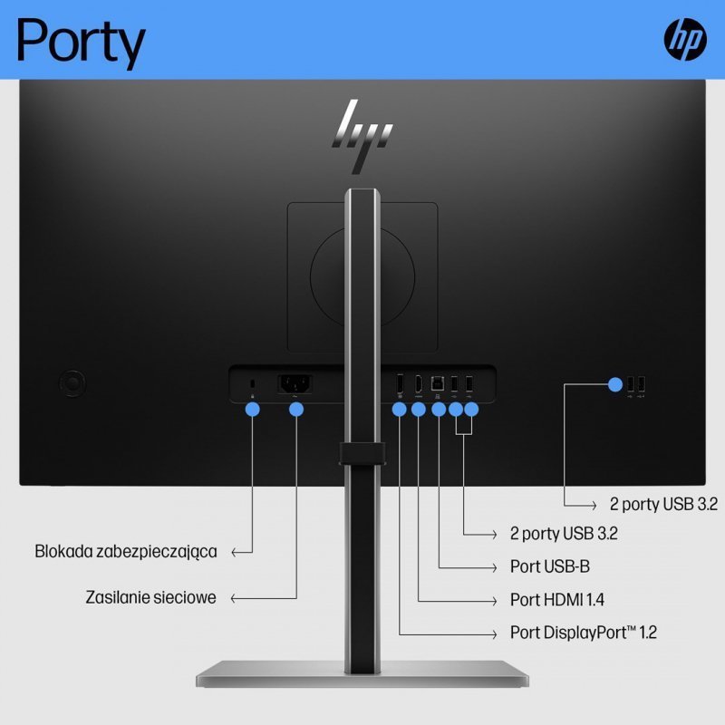 MONITOR HP LED 27&quot; E27 G5 (6N4E2AA) (WYPRZEDAŻ)
