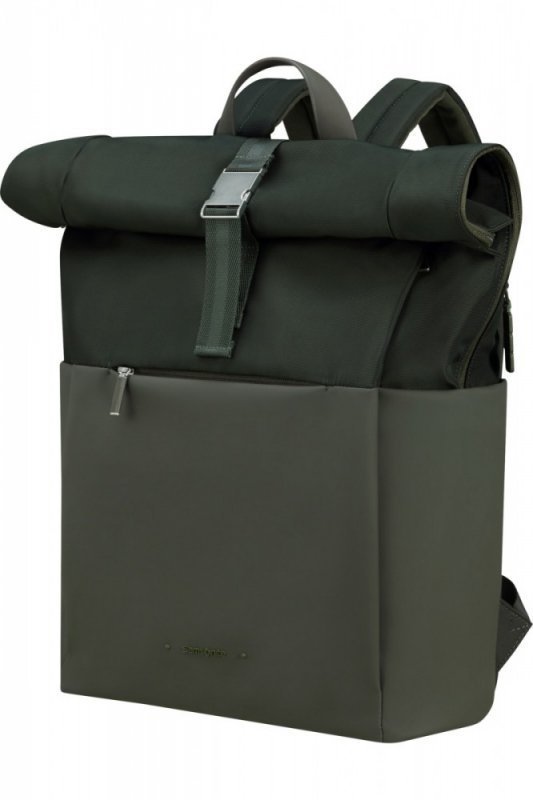 Samsonite Plecak na laptopa 15.6 cala Rolltop leśna zieleń