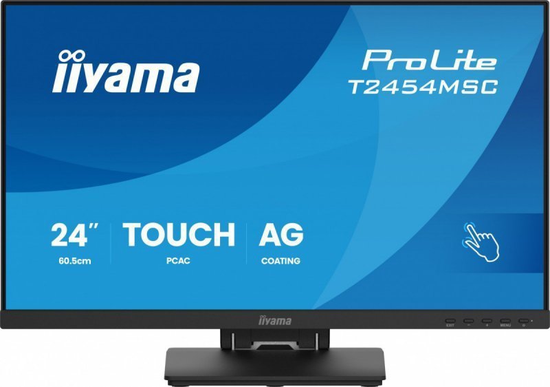IIYAMA Monitor 24 cale T2454MSC-B3AG 10 PKT. POJ,IPS,HDMI,DP,300cd,FHD,2xUSB,2x2W,