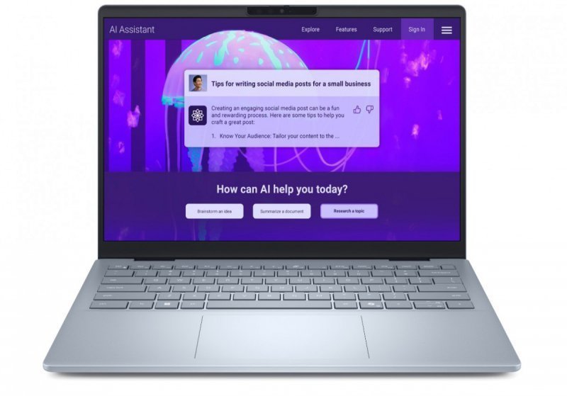 Dell Laptop Dell 14 Plus DB14250 Win 11 HOME|U7-256V|16GB|1TB SSD|Intel Arc|FgrPr |WLAN + BT|14.0 2.5K|Backlit Kb|4 Cell|65W|2Y