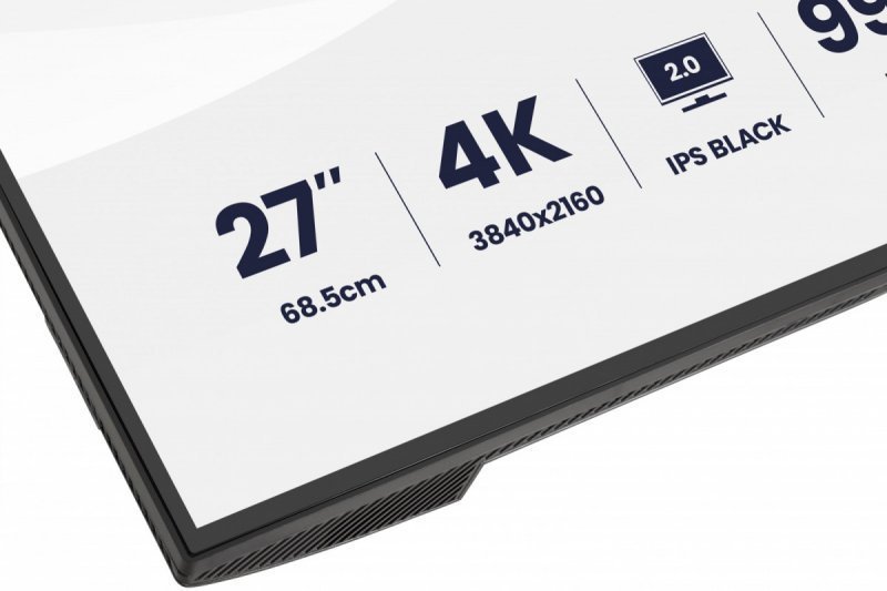IIYAMA Monitor 27 cali ProGraphic HB2701UHSNP-B1 4K,IPS BLACK 2.0,450cd,VESA USB-c dock(PD:96W),HDMI,DP,DAISY^CHAIN,4xUSB,RJ45,3