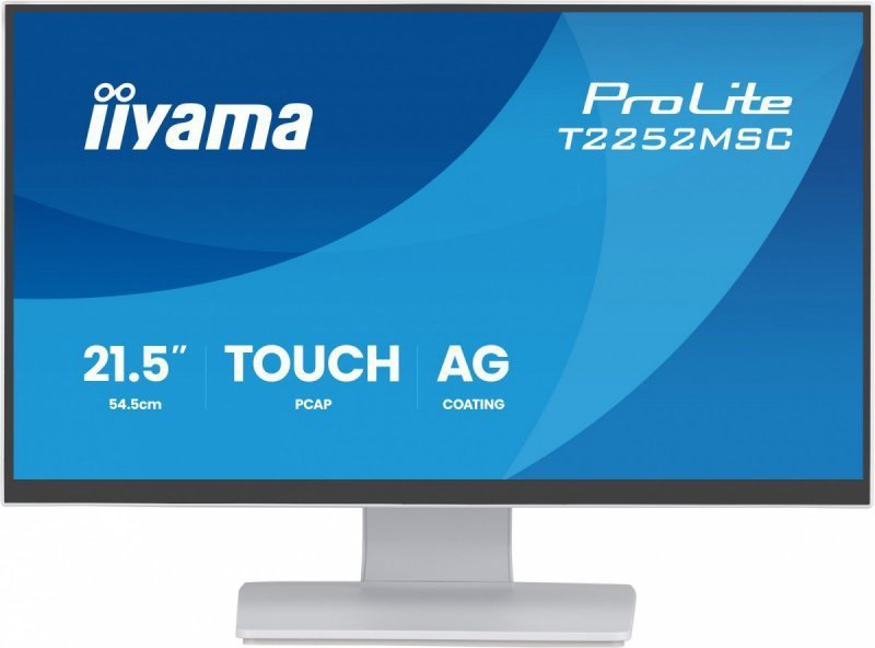 IIYAMA Monitor 22 cale T2252MSC-W2AG 10 PKT. POJ,IPS,HDMI,DP,2x1W,7H,2xUSB,  AG-(Anti Glare)