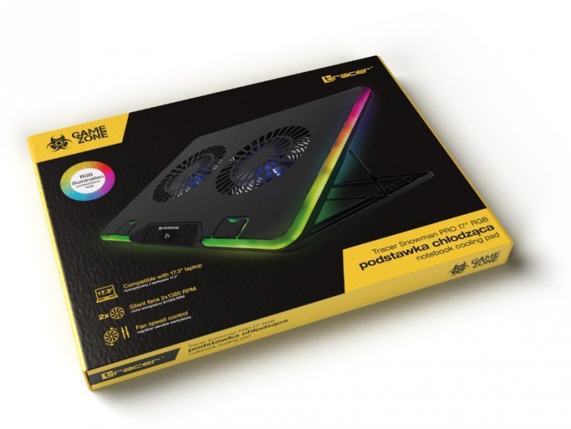 Tracer Podstawka chłodząca Gamezone Snowman Pro 17 cali RGB