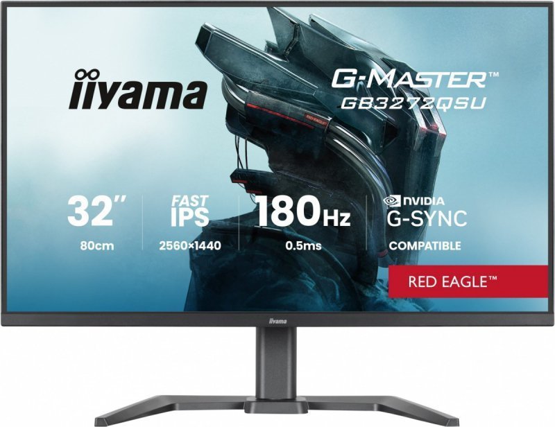 IIYAMA Monitor G-MASTER GB3261UHSCP-B1 4K,VA,144Hz,400cd, 3000:1,2xHDMI,DP,  USB-C,  4xUSB, KVM, FreeSync Premium, DisplayPort O