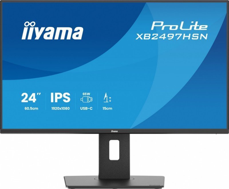 IIYAMA Monitor 24 cale XB2497HSN-B1 IPS, USB-C Dock,HDMI, DP, RJ45