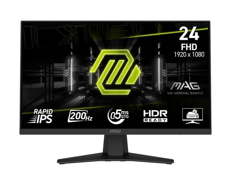 MSI Monitor 23.8 cala MAG 244F LED^FHD^Flat^200Hz^czarny