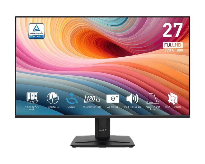 MSI Monitor PRO MP275 E2   27 cali^LED^FHD^Flat^120Hz^Czarny