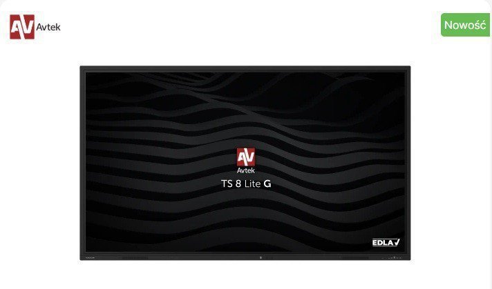 Avtek Monitor interaktywny TS 8 Lite G 98