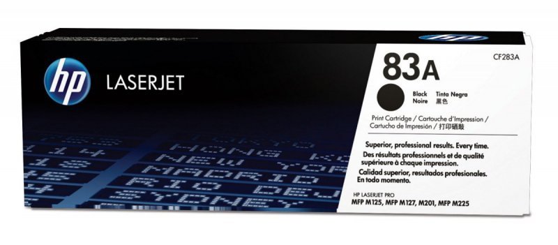 HP Toner^83A Black LaserJet Cartridge CF283A