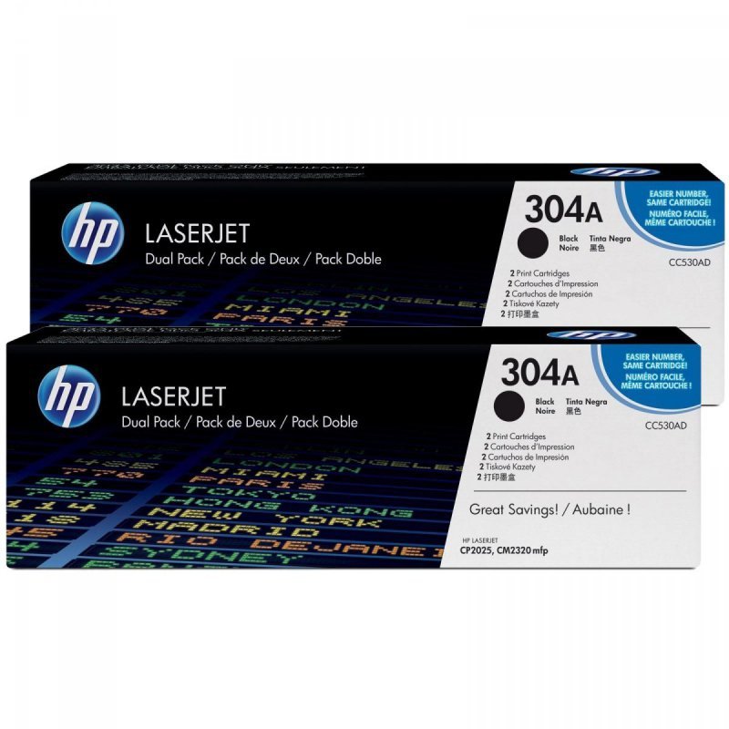 Toner HP black dual pack (2x3500 stron) Color LaserJet CP2025^CM2320 | CC530AD