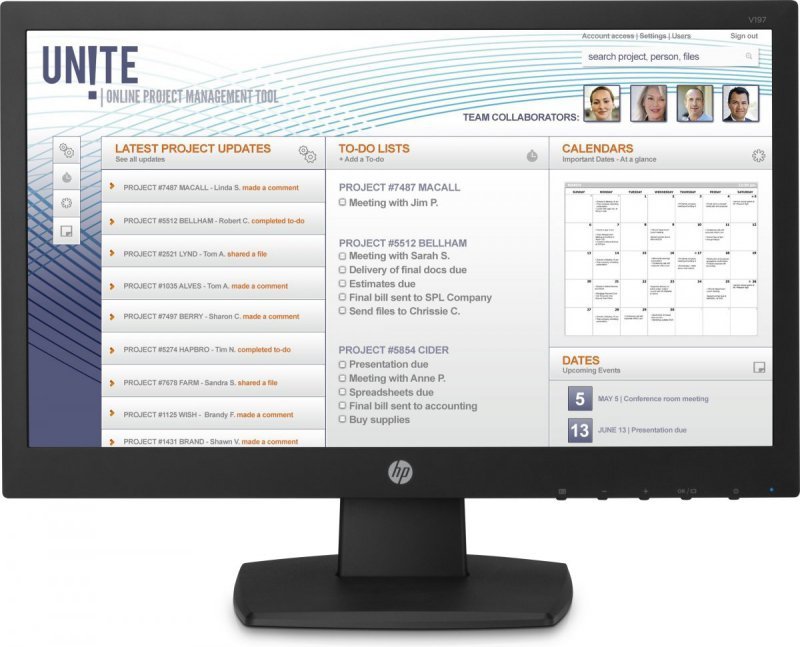 HP Monitor V197 18.5-Inch LEDBlt Monitor V5J61AA