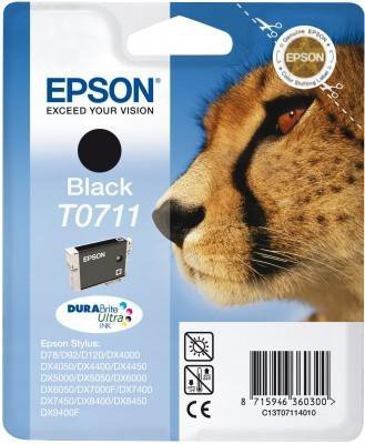 Wkład czarny do Epson Stylus D78^92^120^DX4000^4050^5000^5050^6000^6050^ 7000F^7400^8400^9400. T0711