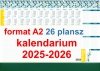 Kalendarz na rok 2025 oraz rok 2026 26-kartkowy do położenia na biurku