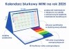 Opis i wymiary kalendarza MINI na rok 2025 