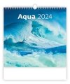 Kalendarz ścienny wieloplanszowy Aqua 2024 - okładka