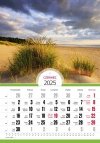 Kalendarz ścienny wieloplanszowy  PEJZAŻE 2025 - czerwiec 2025