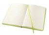 Notes A5 papier chamois w linie oprawa VIVA seledynowa  z zamykaniem na gumkę