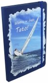 na prezent dla taty notes A5 w linię zamykany na gumkę