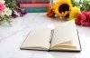 notes w linię z tasiemką do zaznaczania bieżącej strony