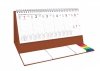 Kalendarz biurkowy z notesami i znacznikami EXCLUSIVE PLUS 2024 brązowy