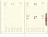 Kalendarz książkowy 2024 A5 dzienny papier chamois wycinane registry