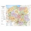 Mapa Polski w kalendarzu na rok 2025